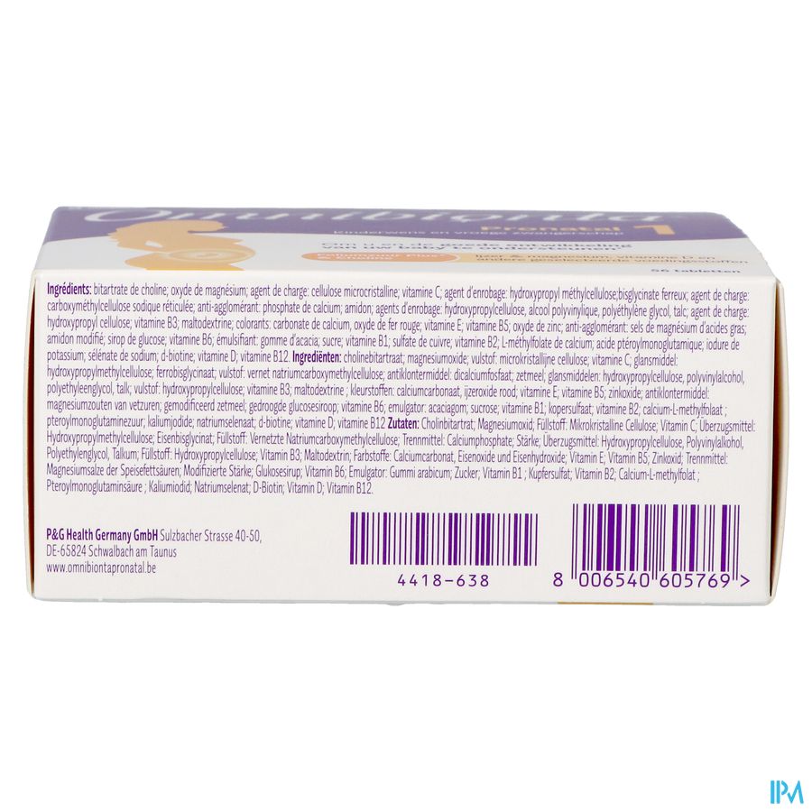 Omnibionta Pronatal 1kinderwens Zwang.8wek Tabl56 9