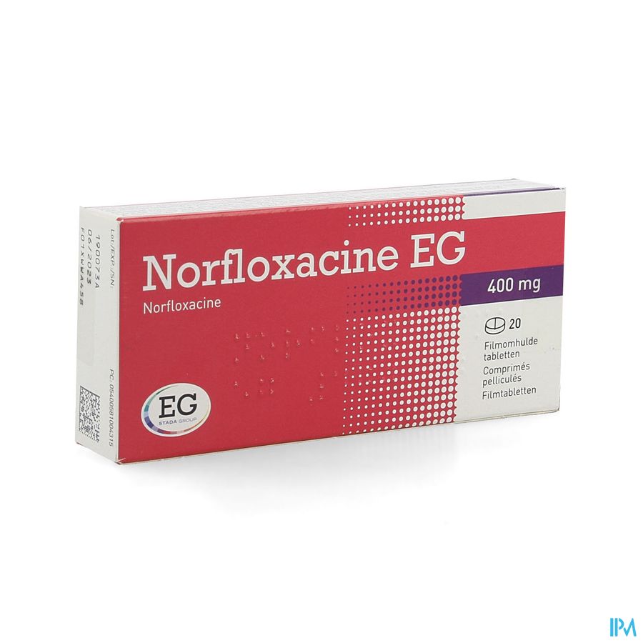 Norfloxacine EG       Tabl 20X400Mg