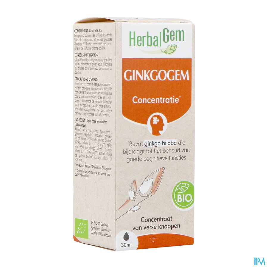 Herbalgem Ginkgogem Bio 30ml Herbalgem Ginkgogem Bio 30ml