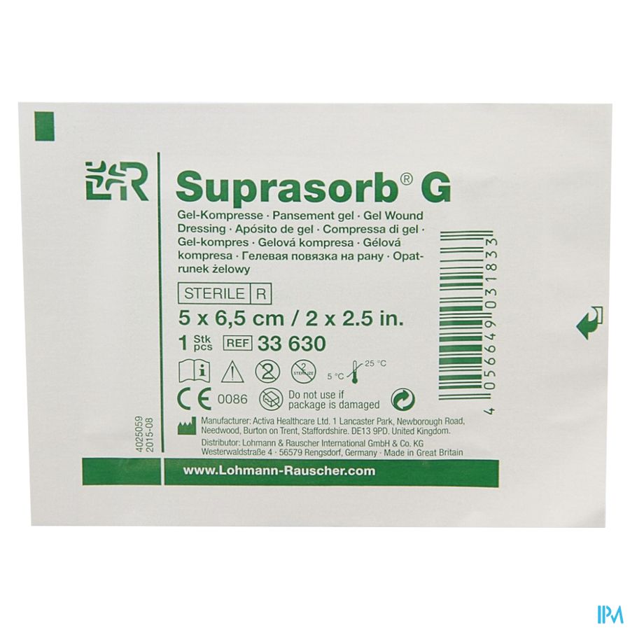 Suprasorb g Compresse New 5x6,5cm 5 33630 5