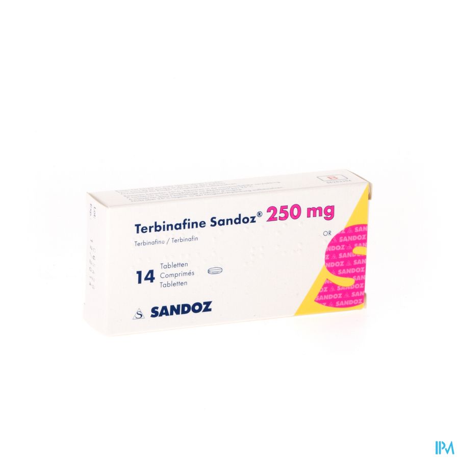 Terbinafine Sandoz Comp 14 X 250mg Terbinafine Sandoz Comp 14 X 250mg