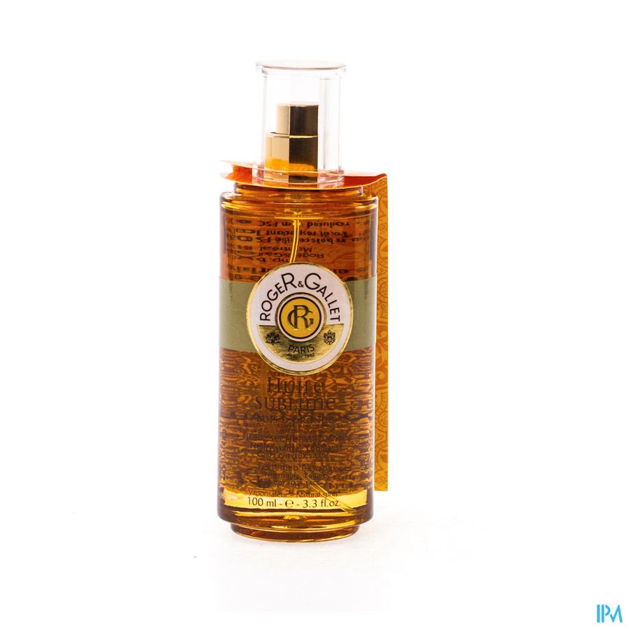 Roger&gallet Huile Sublime Bois Orange Spray 100ml