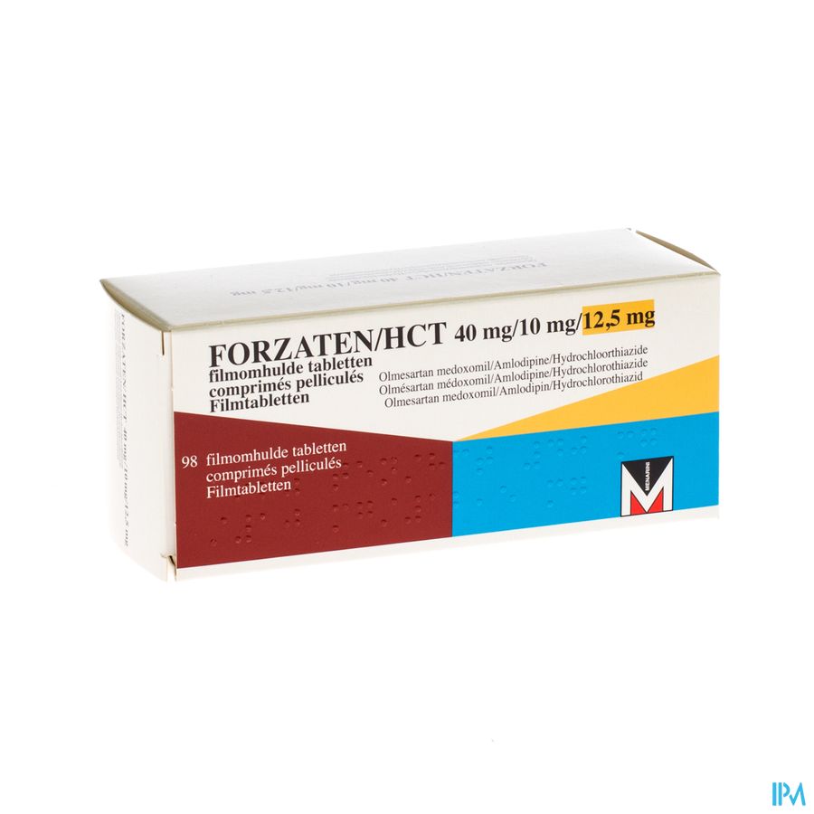Forzaten/hct 40mg/10mg/12,5mg Comp Pell 98 Forzaten/hct 40mg/10mg/12,5mg Comp Pell 98