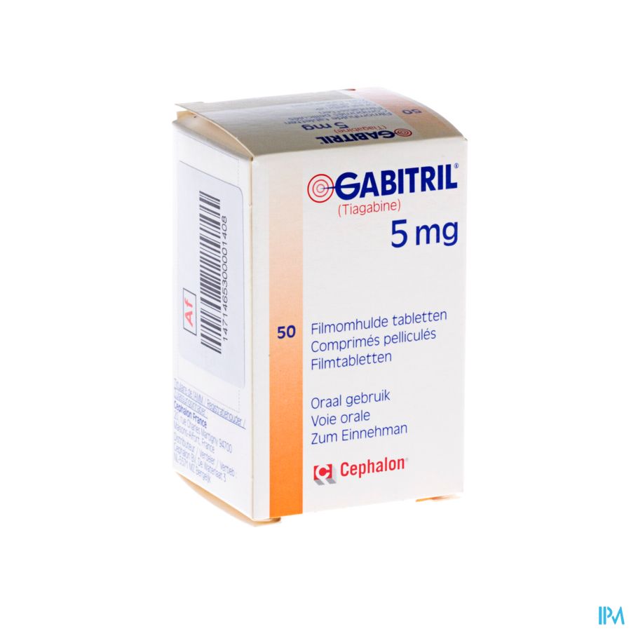 Gabitril Filmomh Tabl 50 X 5mg Gabitril Filmomh Tabl 50 X 5mg