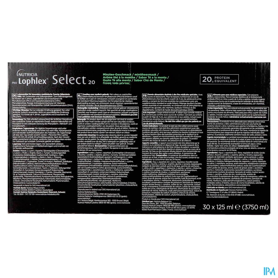 Pku Lophlex Select 20 Muntthee 30x125ml 4