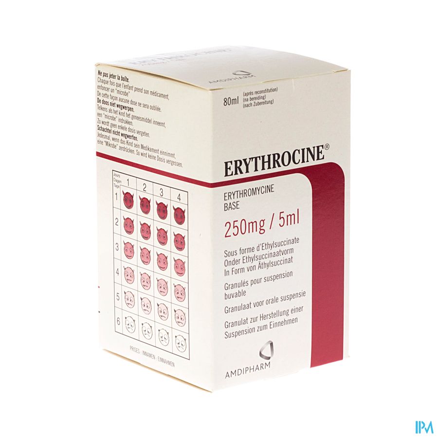 Erythrocine Sir 1 X 80ml 250mg/5ml Erythrocine Sir 1 X 80ml 250mg/5ml