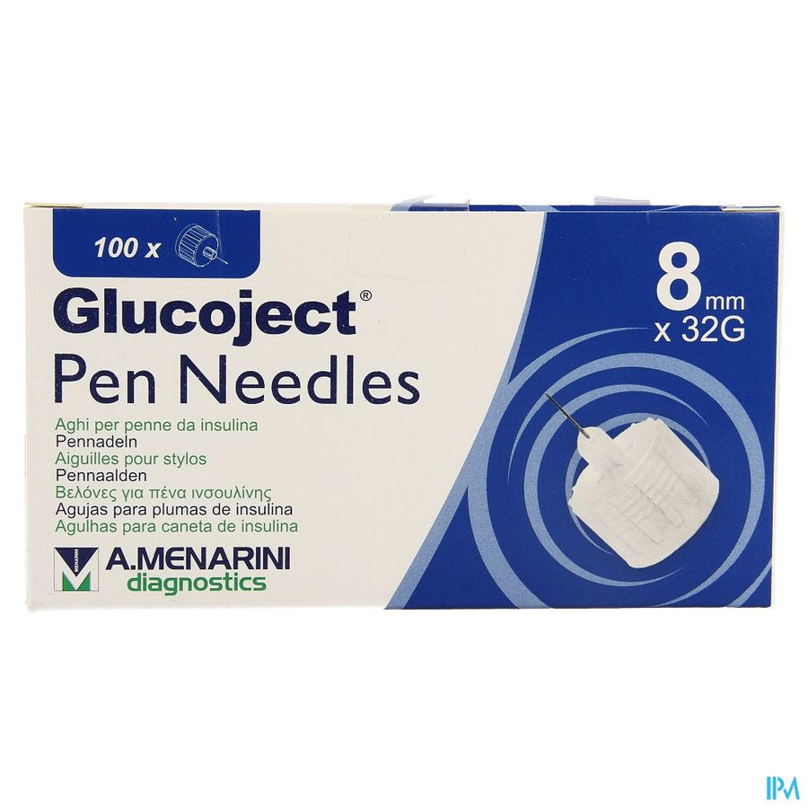 Glucoject Pen Needles 8mm 32g 2