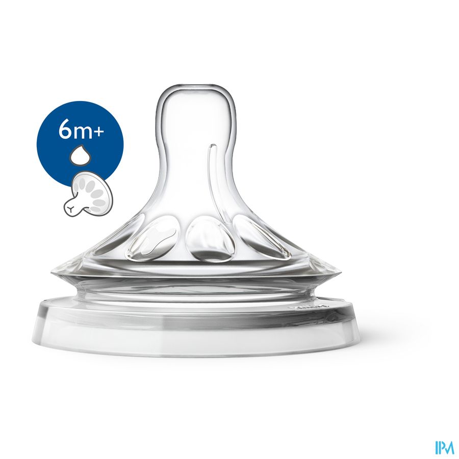 Philips Avent Natural 2.0 Zuigspeen Dikkere Voed. SCF046/27