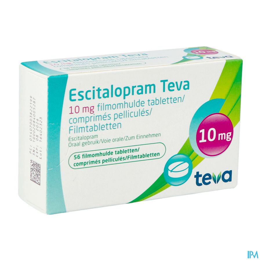 Escitalopram 10mg Teva Filmomh Tabl 56 X 10mg Escitalopram 10mg Teva Filmomh Tabl 56 X 10mg