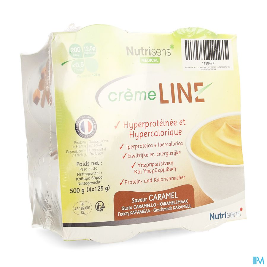 Cremeline+ Caramel Z/lactose 4x125g Cremeline+ Caramel Z/lactose 4x125g