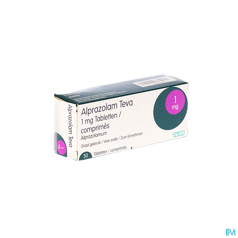 Alprazolam Teva Tabl 50 X 1mg