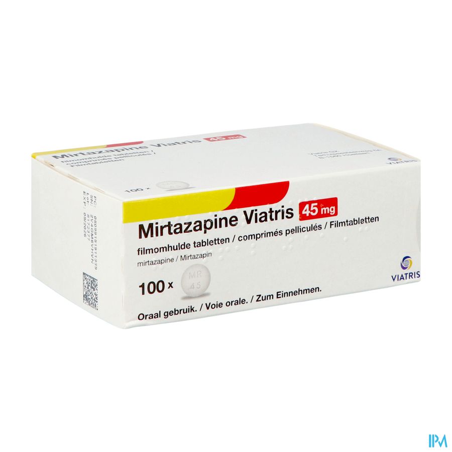 Mirtazapine Viatris 45mg Filmomh Tabl 100 Mirtazapine Viatris 45mg Filmomh Tabl 100