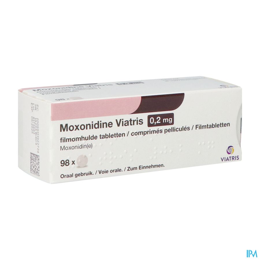 Moxonidine Viatris 0,2mg Comp Pell 98 Moxonidine Viatris 0,2mg Comp Pell 98