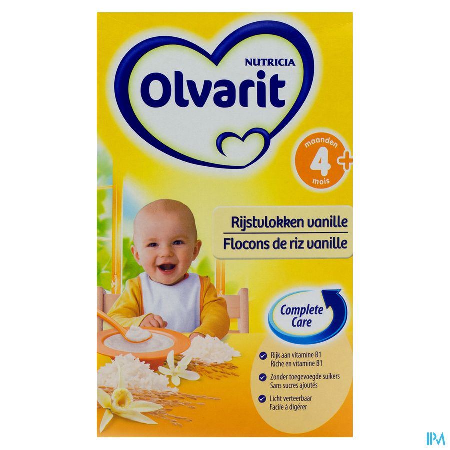 Olvarit Rijstvlokken Vanille Nf 225g 3