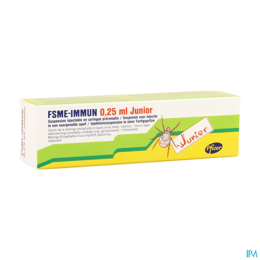 Fsme Immun 0,25ml Junior Susp Inj Voorgev.spuit 1 Fsme Immun 0,25ml Junior Susp Inj Voorgev.spuit 1