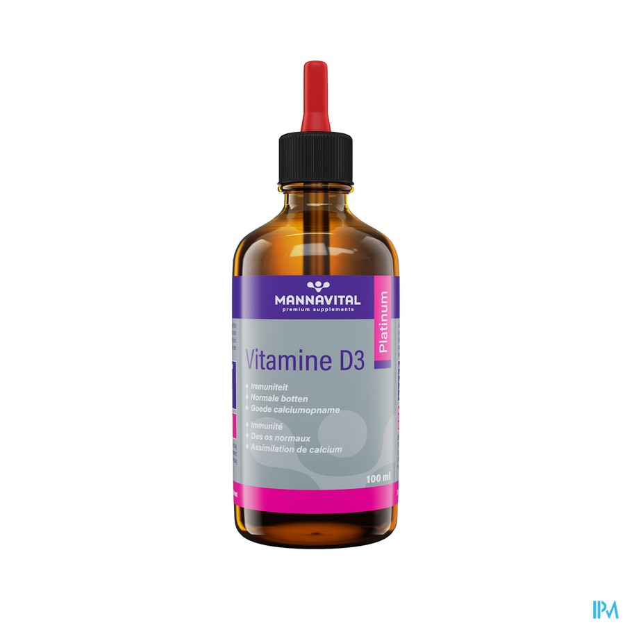 Mannavital Vitamine D3 Platinum Goutes 100ml