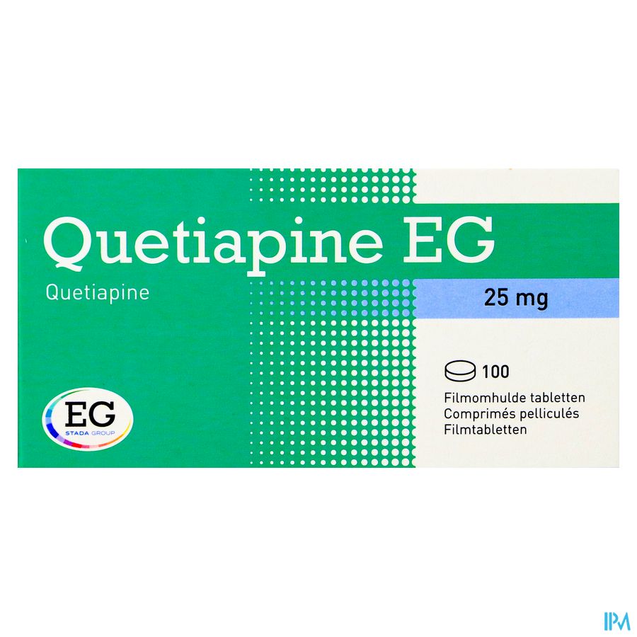 Quetiapine EG Filmomh Tabl 100X25Mg 2