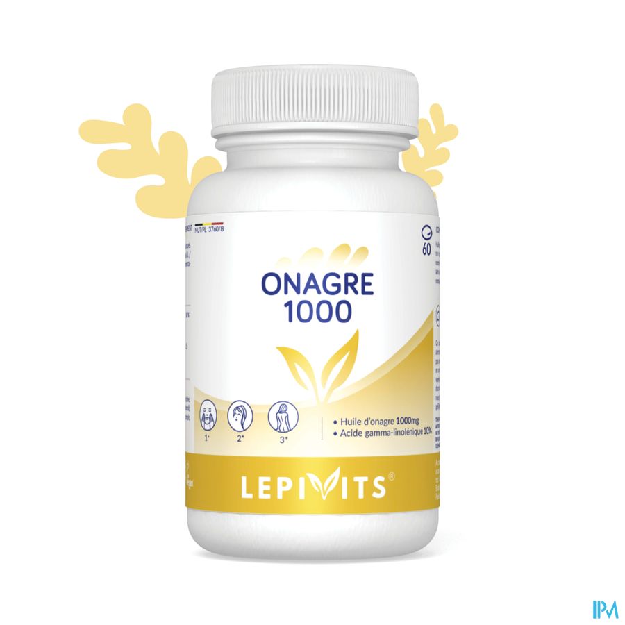 Teunisbloemolie 1000mg Caps 60 Lepivits 3