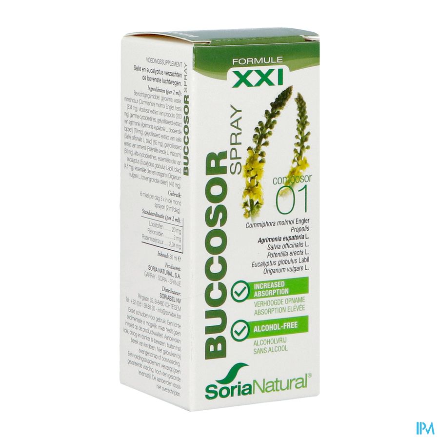Soria Composor 1 Buccosor Xxi Spray 30ml Soria Composor 1 Buccosor Xxi Spray 30ml