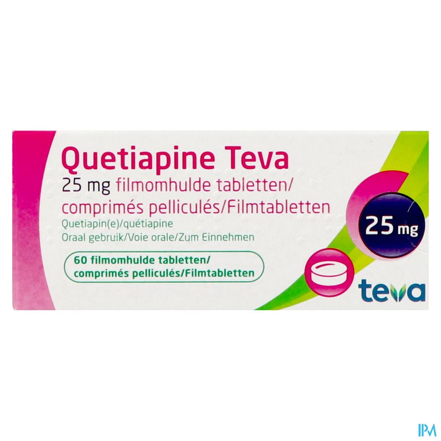 Quetiapine Teva 25mg Filmomh Tabl 60 2