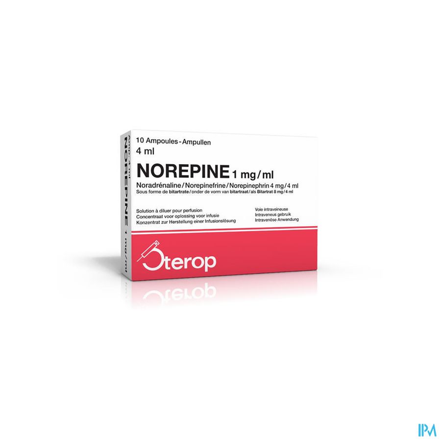 Norepine 1mg/ml 4ml 10x1 Ampoules