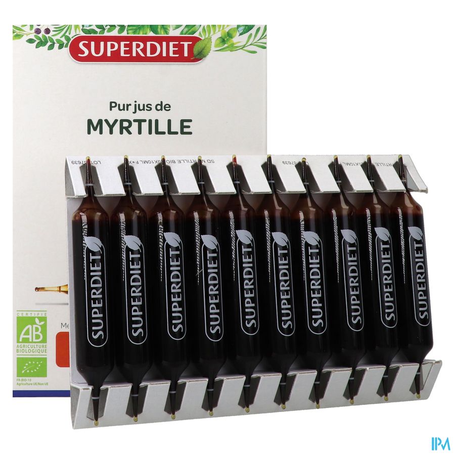 Superdiet Blauwe Bosbes Bio Amp 20x15ml Superdiet Blauwe Bosbes Bio Amp 20x15ml