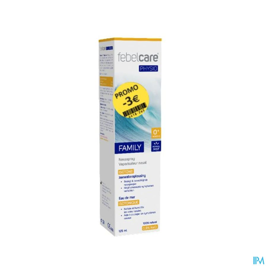 Febelcare Physio Spray Iso Family 125ml Promo -3€ Febelcare Physio Spray Iso Family 125ml Promo -3€