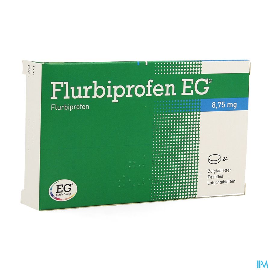 Flurbiprofen EG 8,75Mg Zuigtabletten 24 Flurbiprofen EG 8,75Mg Zuigtabletten 24