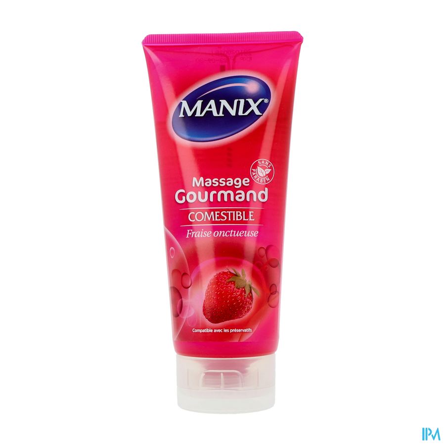 Manix Gel Lubrifiant Fraise 80ml 1