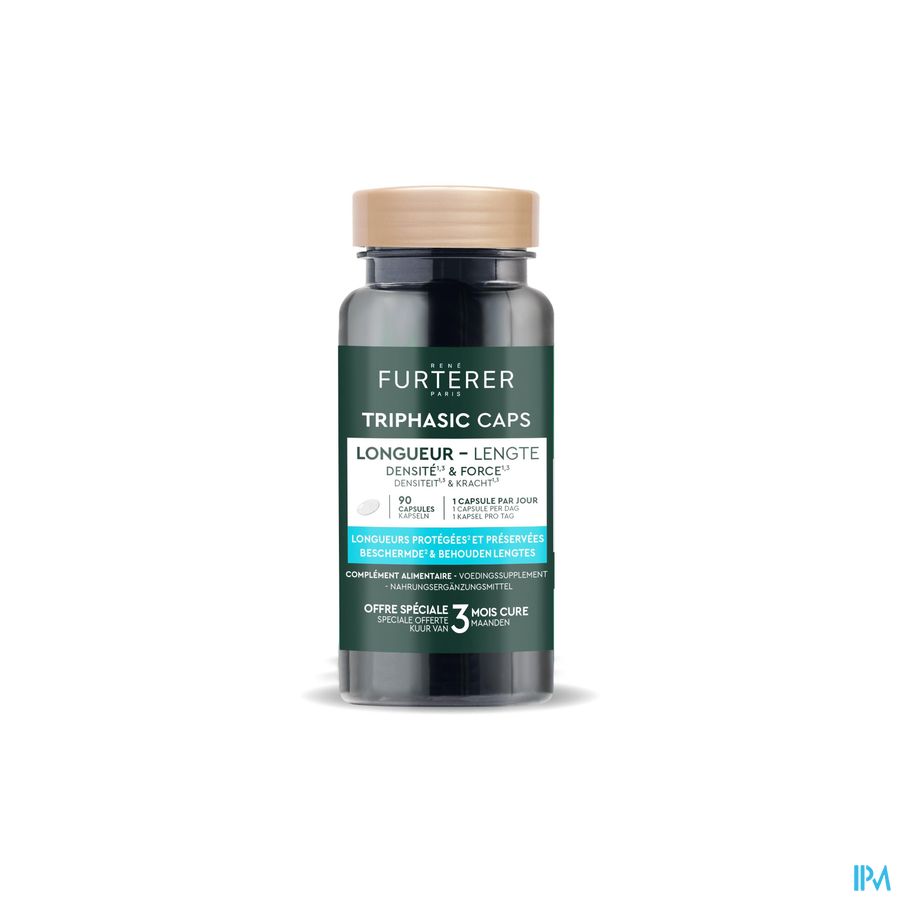 Furterer Triphasic Caps Lengte 90caps Furterer Triphasic Caps Lengte 90caps