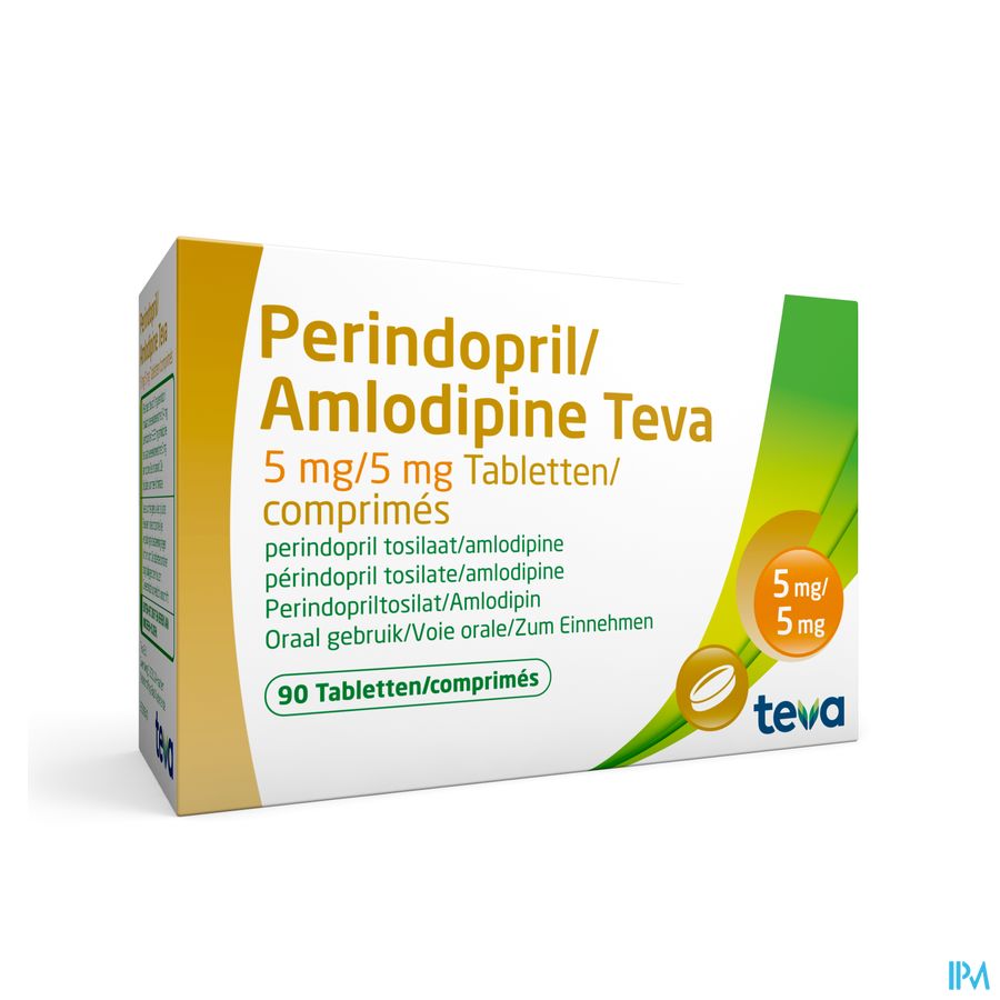 Perindopril Amlodipine Teva 5mg/ 5mg Comp 90