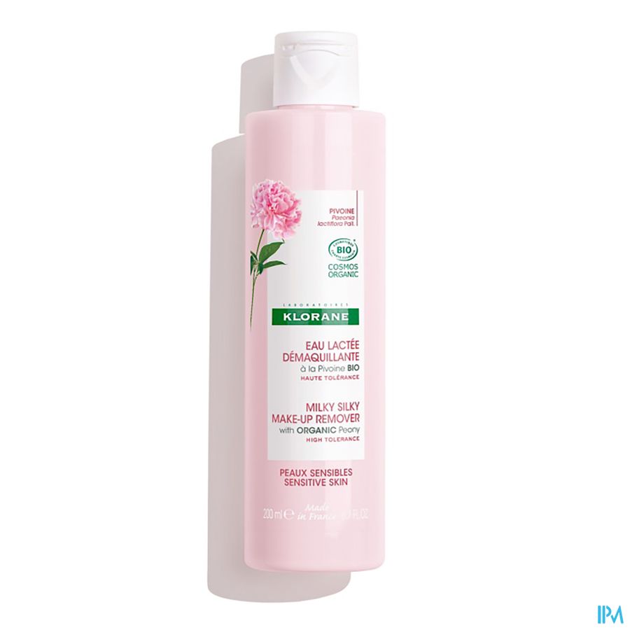 Klorane Visage Pivoine Bio Eau Lactee Demaq. 200ml