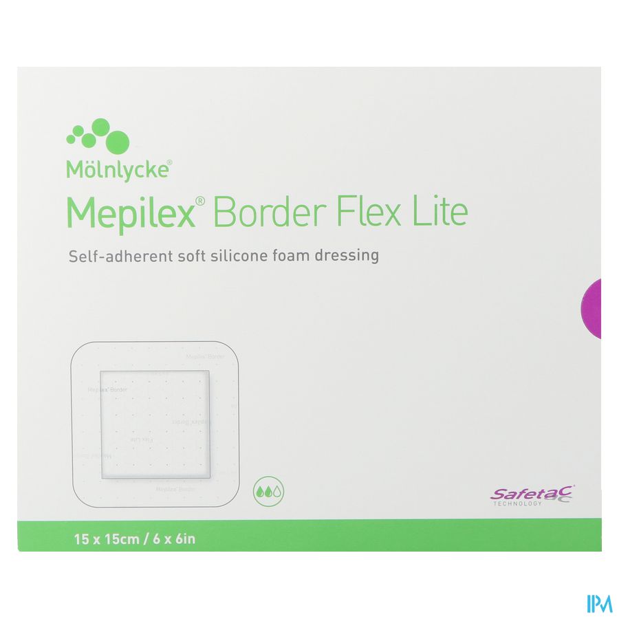 Mepilex Lite Dun Verb Sil Ster 15x15,00cm 5 284300 4