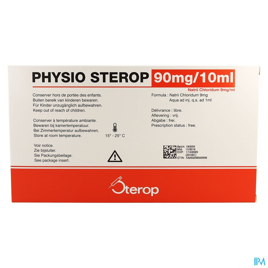 Physio Sterop Amp Ud 10 X 10ml 2