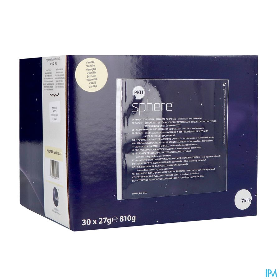 Pku Sphere 15 Vanille 30 X 27g Pku Sphere 15 Vanille 30 X 27g