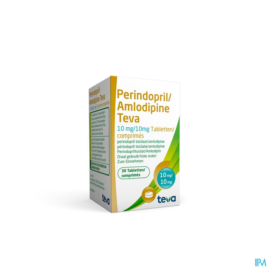 Perindopril Amlodipine Teva 10mg/10mg Comp 30 Perindopril Amlodipine Teva 10mg/10mg Comp 30