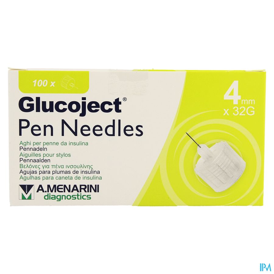 Glucoject Pen Needles 4mm 32g 1