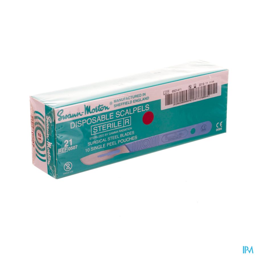 Scalpel Disposabel 21 Steriel 10 Scalpel Disposabel 21 Steriel 10