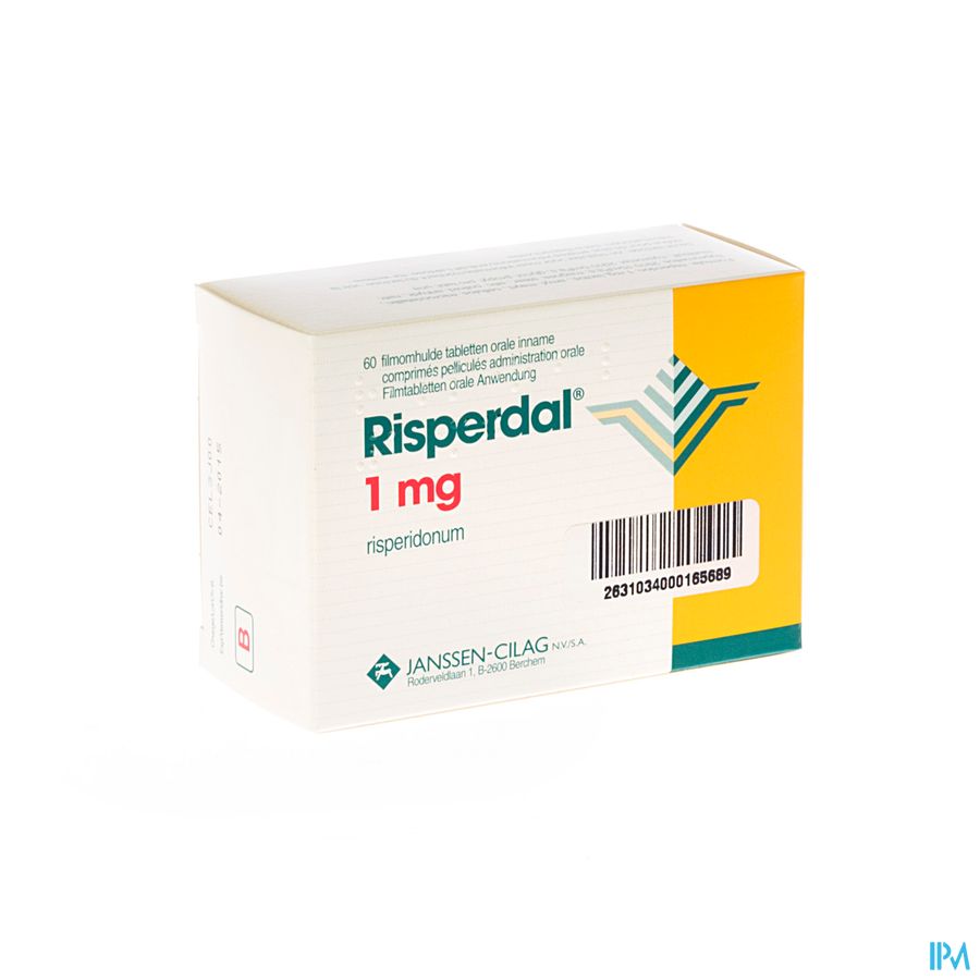 Risperdal Pi Pharma 1mg Comp 60 X 1mg Pip Risperdal Pi Pharma 1mg Comp 60 X 1mg Pip