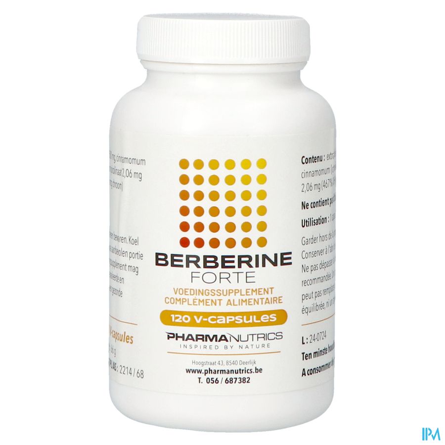 Berberine Forte V-caps 120 Pharmanutrics 2