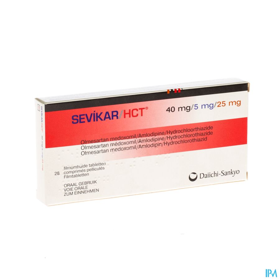 Sevikar Hct 40mg/5mg/25mg Comp Pell 28 Sevikar Hct 40mg/5mg/25mg Comp Pell 28