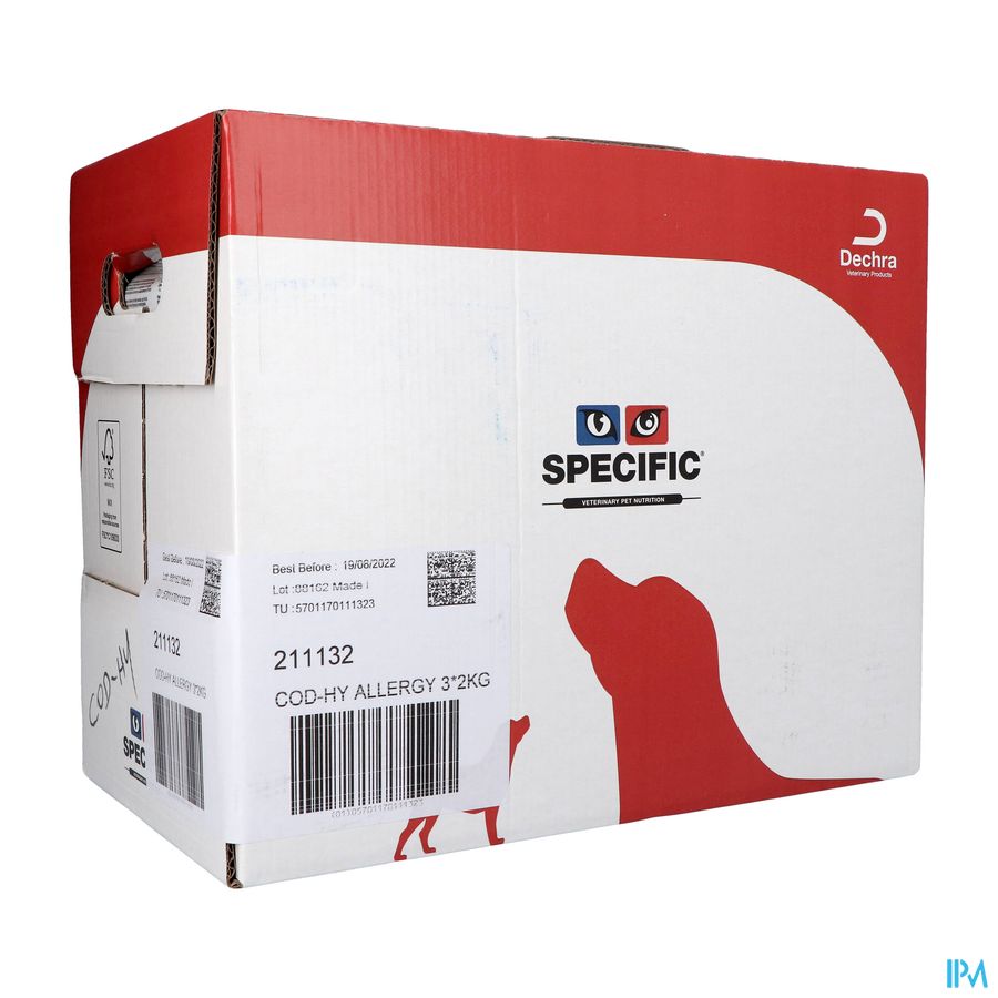 Specific Cod-hy Allergy Management Plus 3 X 2kg Specific Cod-hy Allergy Management Plus 3 X 2kg