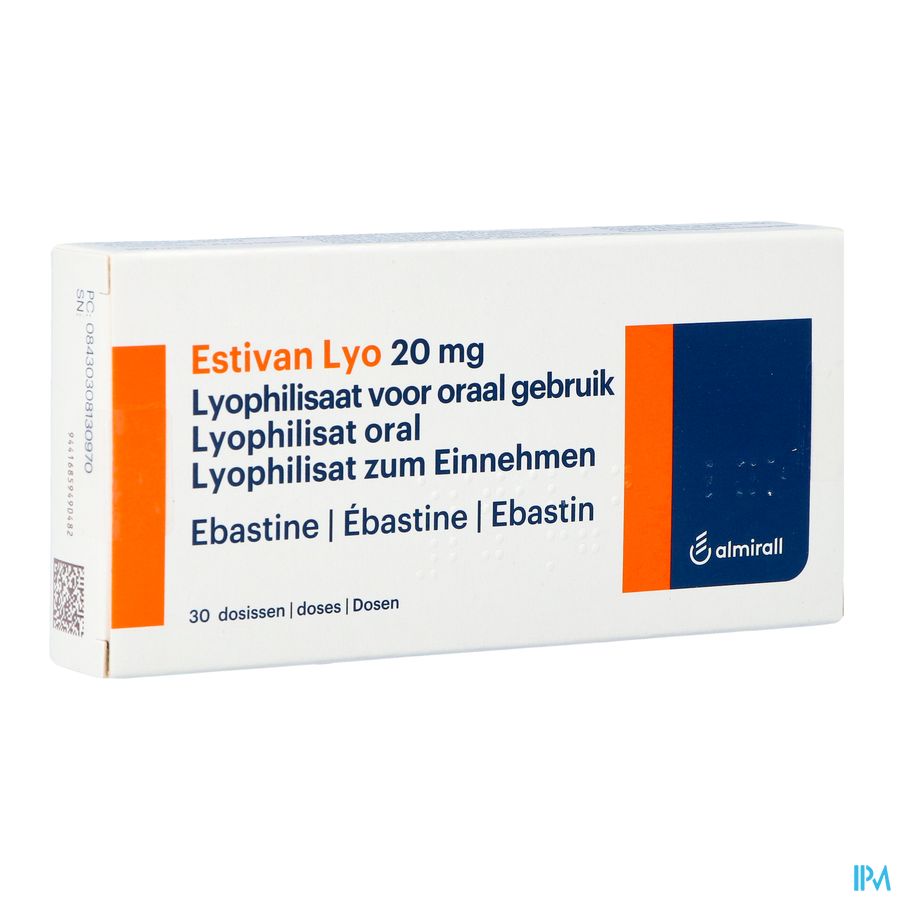 Estivan Lyo 20mg Dos Lyo 30 X 20mg Estivan Lyo 20mg Dos Lyo 30 X 20mg