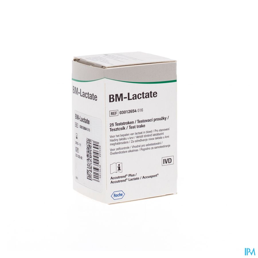 Accutrend Lactaat Strips 25 03012654016 Accutrend Lactaat Strips 25 03012654016