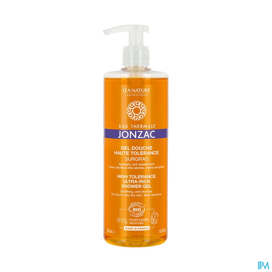 Jonzac Nutritive Douchegel Extra Rijk Bio 500ml Jonzac Nutritive Douchegel Extra Rijk Bio 500ml