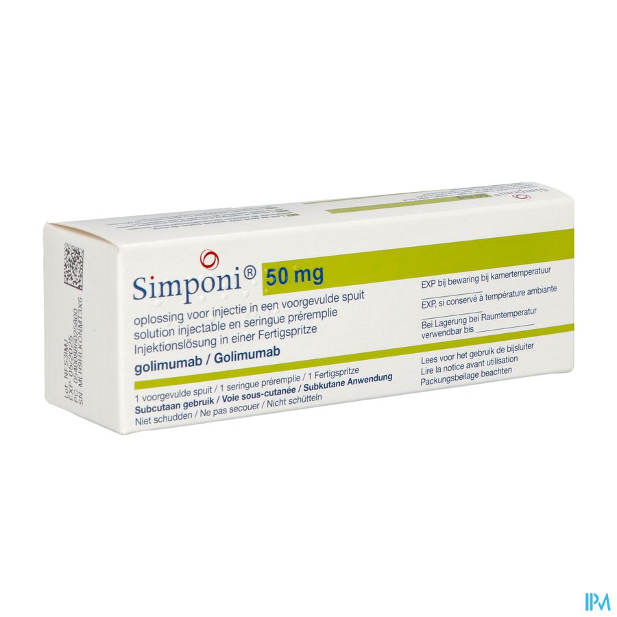 Simponi Pi Pharma 50mg Opl Inj Voorgev.spuit 1 Pip