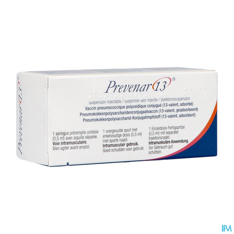Prevenar 13 Susp Inj Voorgevulde Spuit 1x0,5ml Pip Prevenar 13 Susp Inj Voorgevulde Spuit 1x0,5ml Pip
