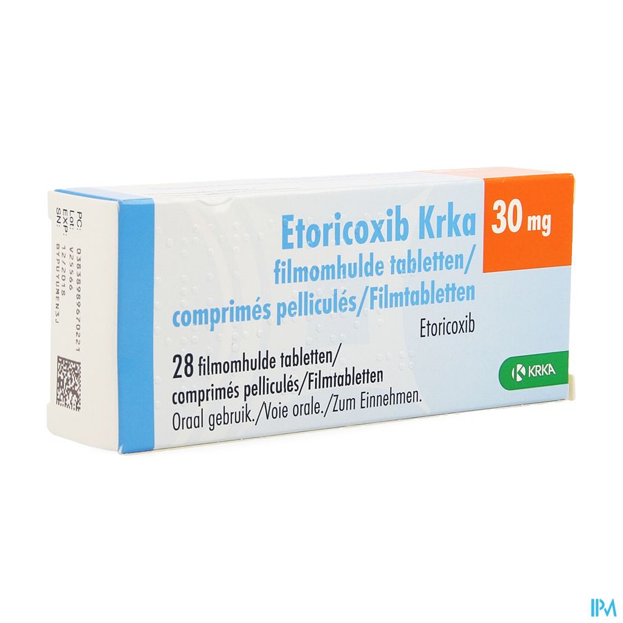 Etoricoxib Krka 30mg Filmomh Tabl 28 X 30mg Etoricoxib Krka 30mg Filmomh Tabl 28 X 30mg