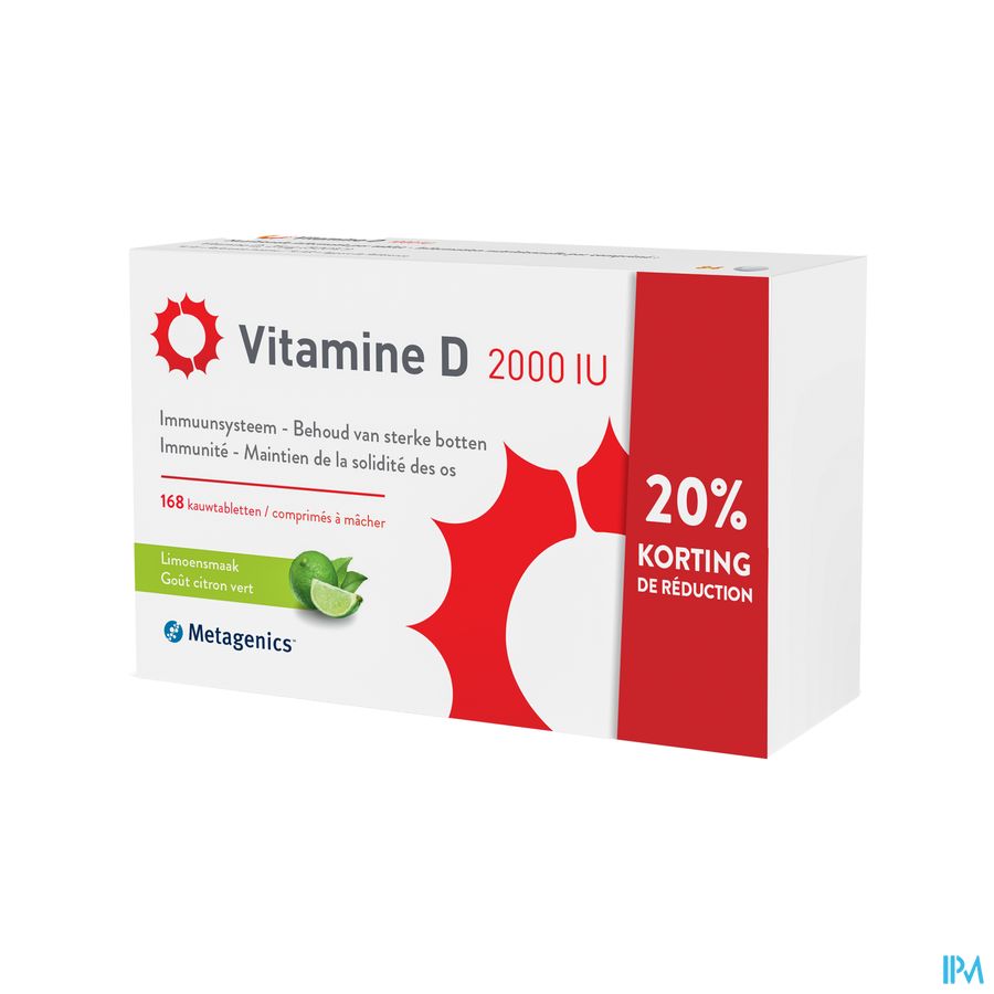 Vitamine D 2000iu Metagenics Comp 168 Promo -20%