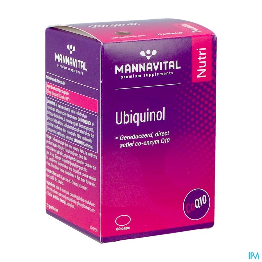 Mannavital Ubiquinol Caps 60 Mannavital Ubiquinol Caps 60